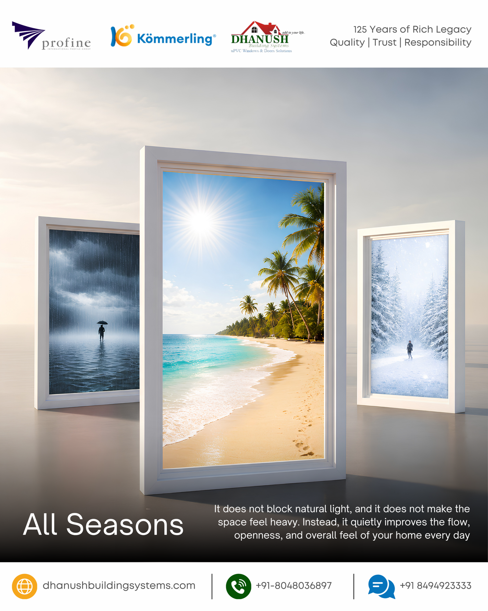 Premium uPVC Windows and Doors for All Seasons!