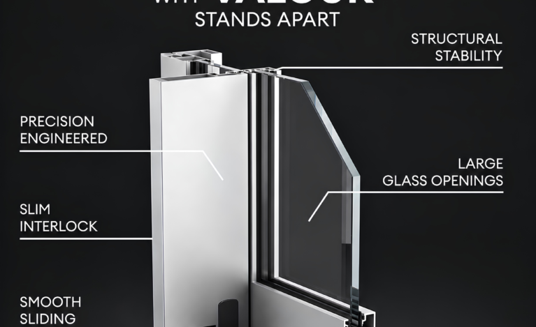 Architectural-grade aluminium glazing