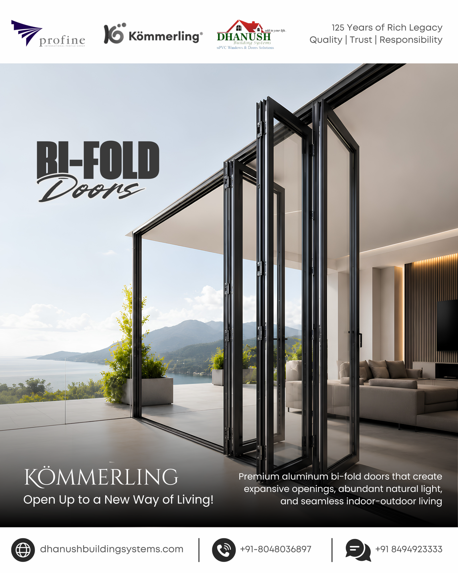 Aluminum Bi-Fold Doors - Open Up to a New Way of Living!