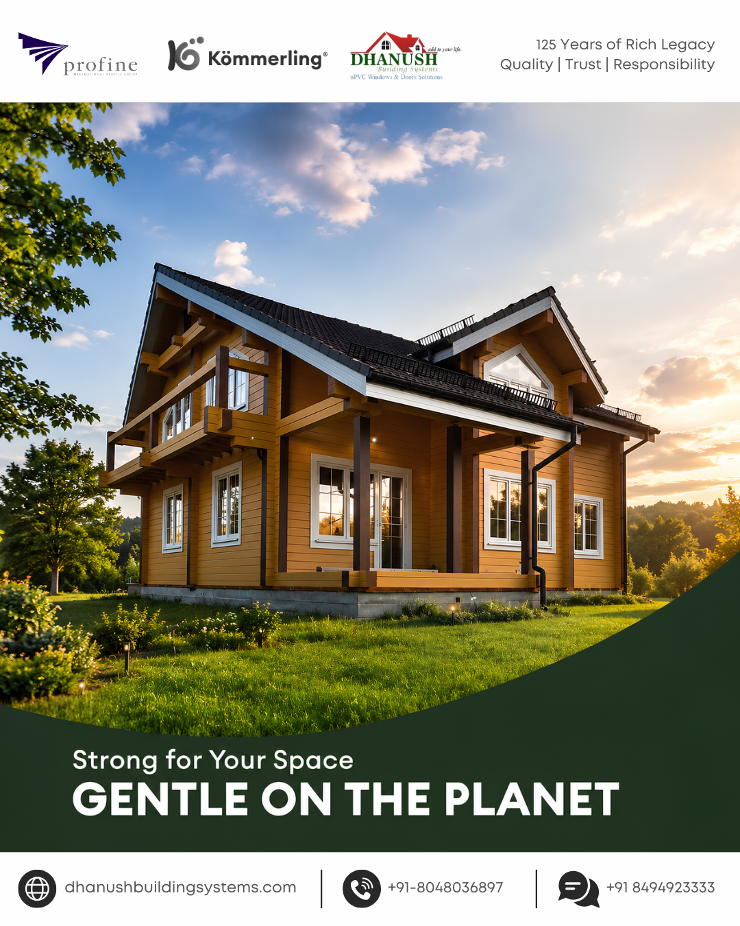 Sustainability is not defined by a single feature. It shows up in the choices we make, from selecting durable materials that last longer to designing systems that reduce the need for frequent replacements.