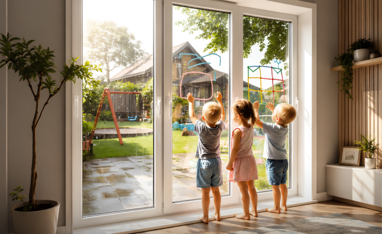 Kömmerling uPVC Sliding Doors - Dhanush Building Systems Kömmerling uPVC sliding doors are designed to bring safety, comfort, and style together in one elegant solution.