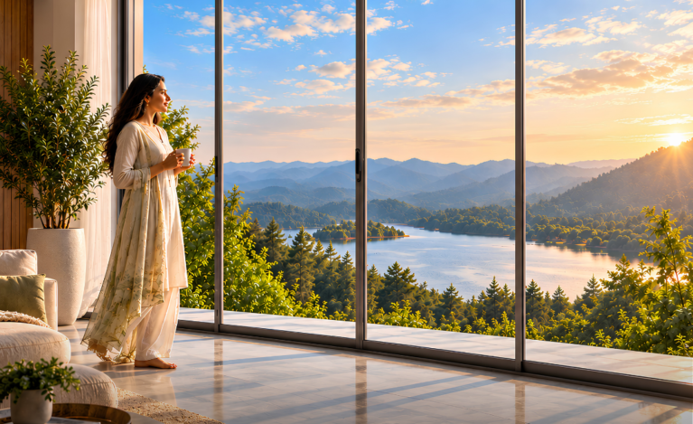 _Aluminium Windows - Dhanush Building Systems Totalis Premium Aluminium Windows provide durability and aesthetics, making them the ideal choice for modern homes and green projects.