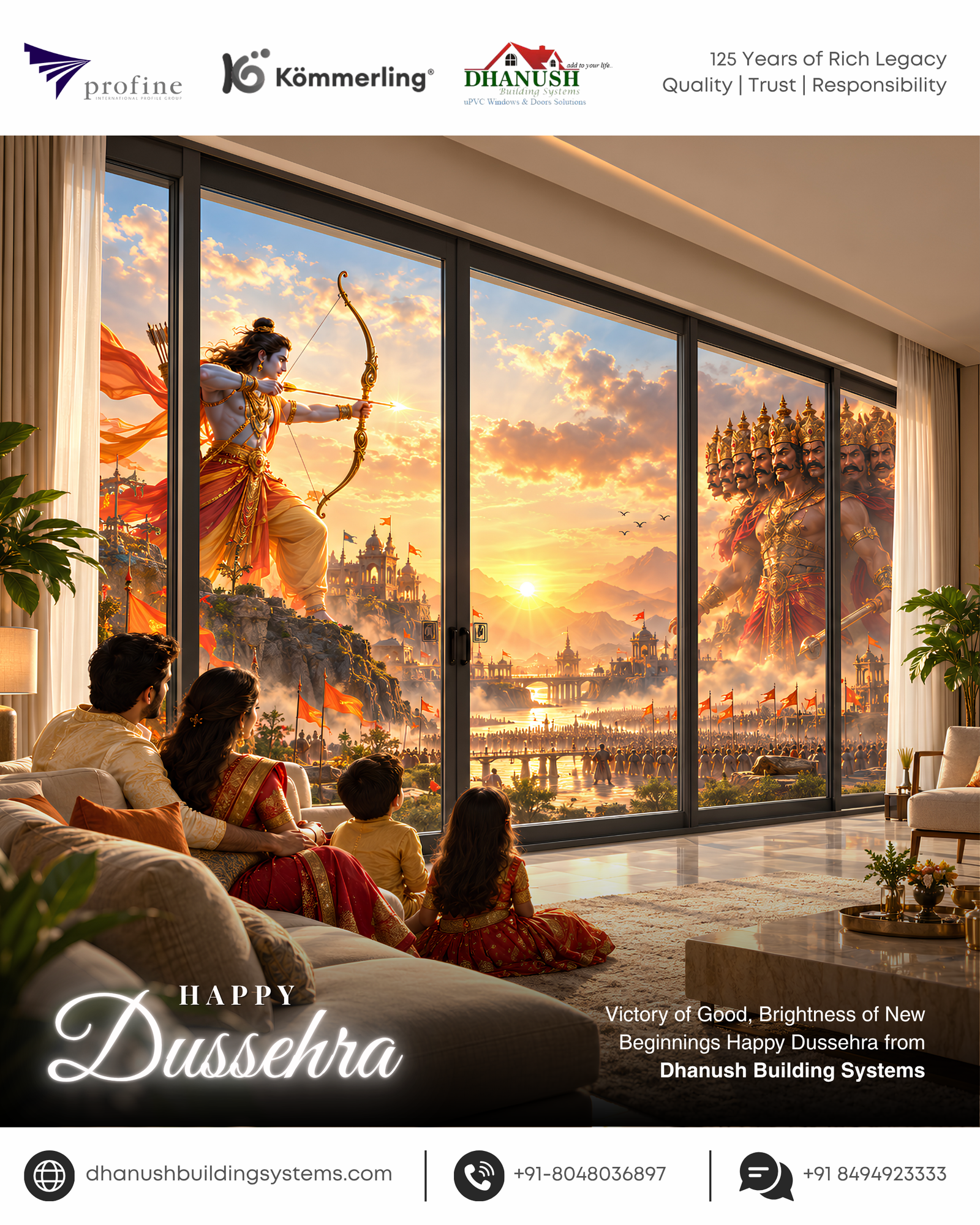 Happy Dussehra from Dhanush Building Systems!