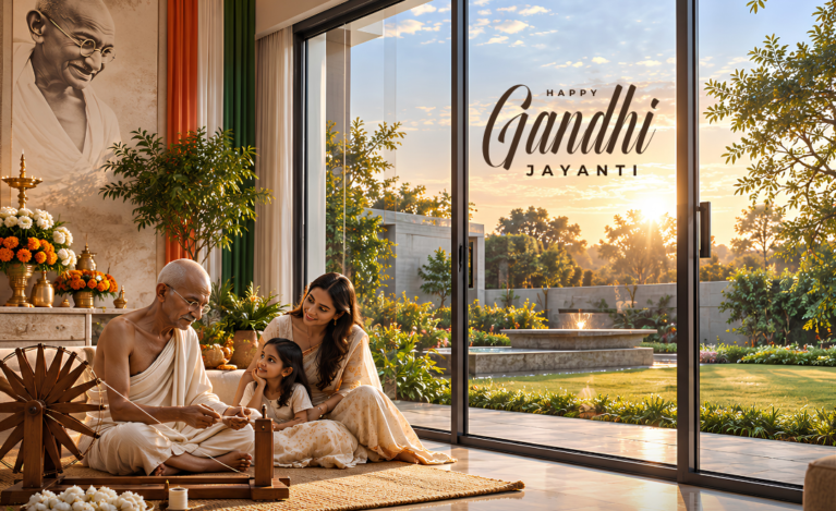 Happy Gandhi Jayanti from Dhanush Building Systems!