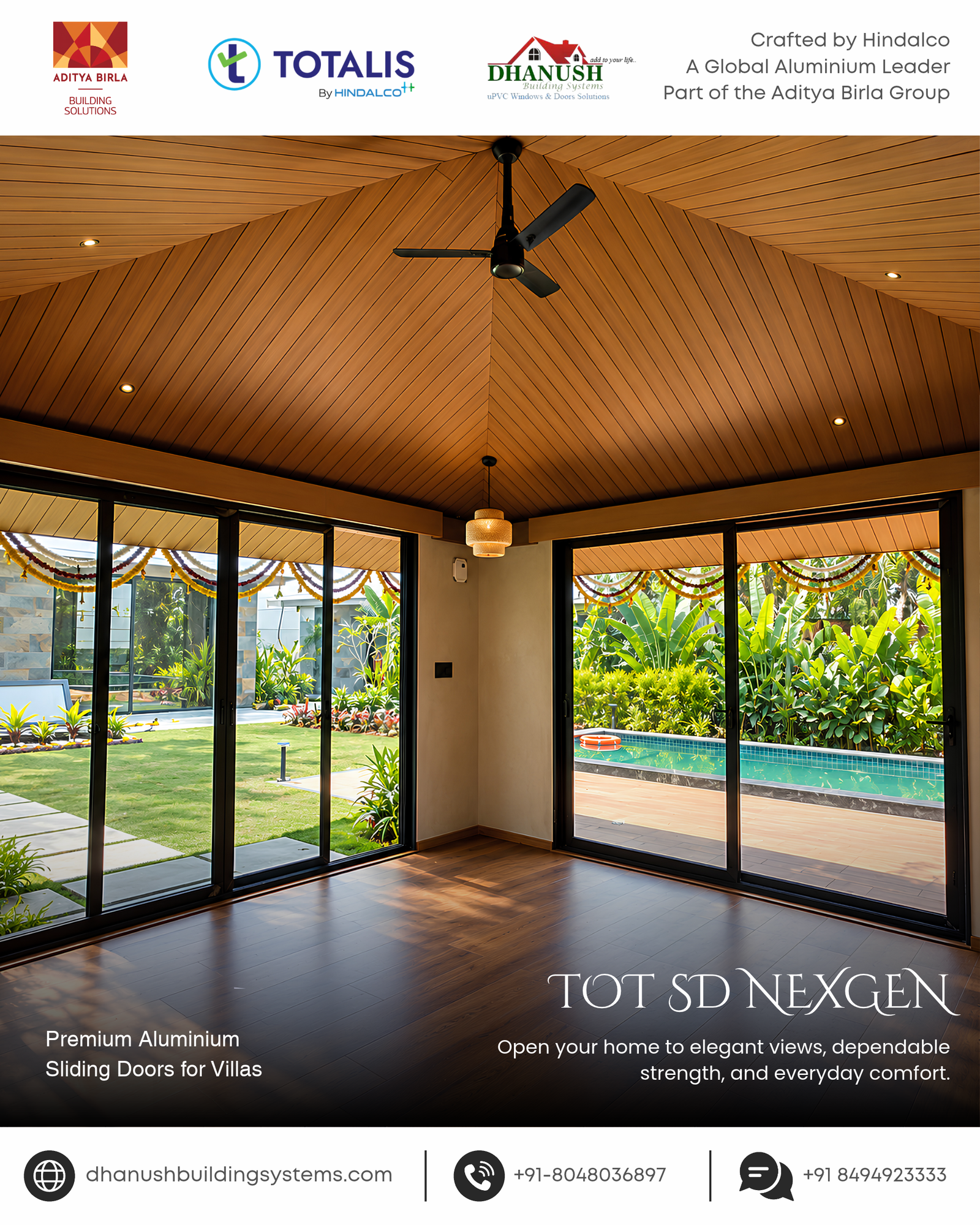 Upgrade your living spaces with premium aluminium sliding doors from Totalis. Enjoy contemporary design and superior performance.